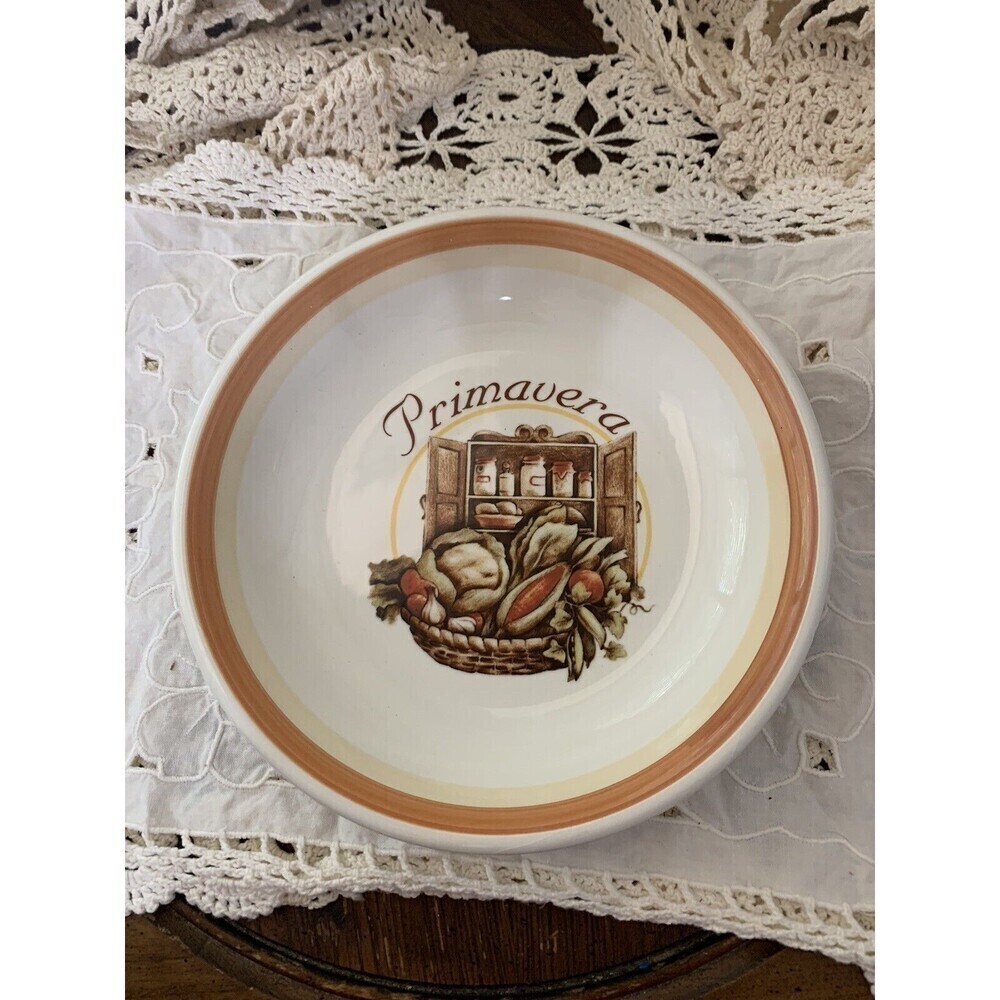 PASTA‎ BOWL-MADE IN ITALY FOR HIMARK-CERAM COLOR-BROWNS GOLD-BOWL-8 1/2”